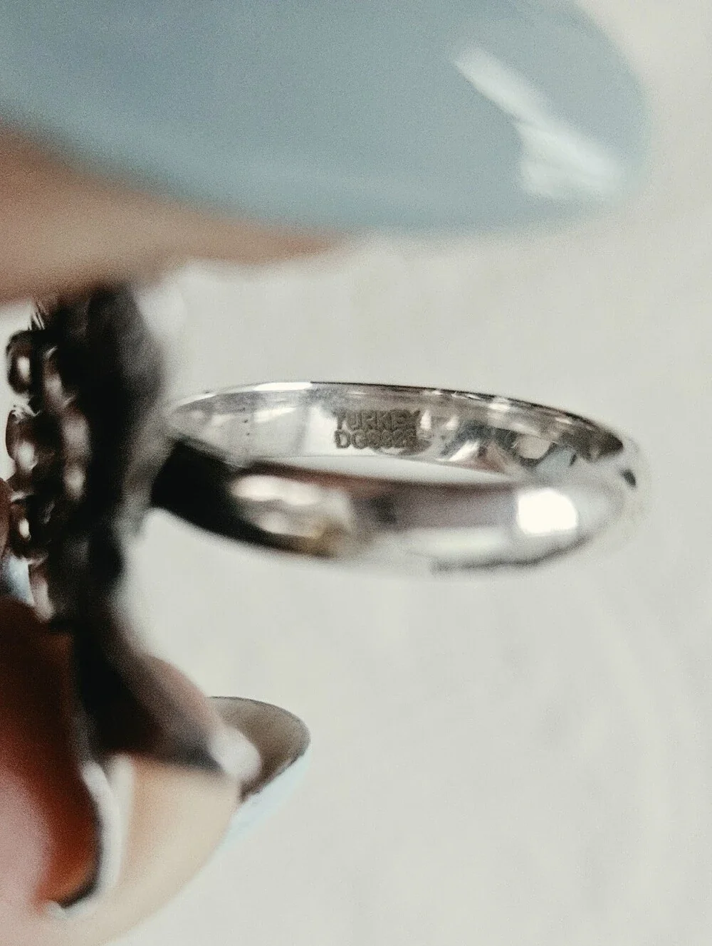 Sterling Silver Floal Ring 7
